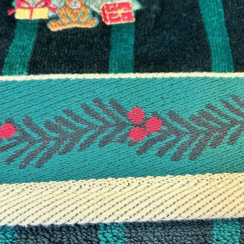 NWT Vtg Linens N Things Embroidered‎ Christmas 100% Turkish Cotton Towels 5pc